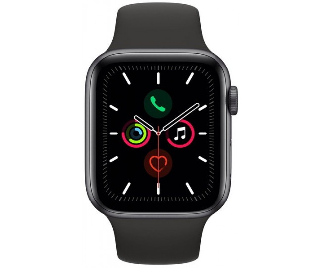 Apple Watch Series 5 (GPS   Cellular) 40mm Space Gray Aluminum Case Black Sport Band (MWWQ2, MWX32)